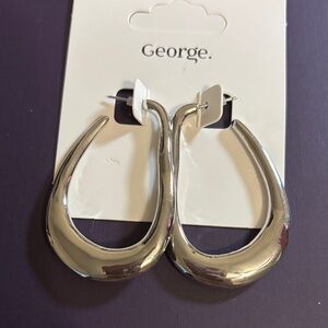 George Silver Teardrop Earrings | Walmart Exclusive Brand | NWT